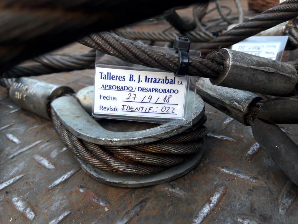 Certificación de eslingas