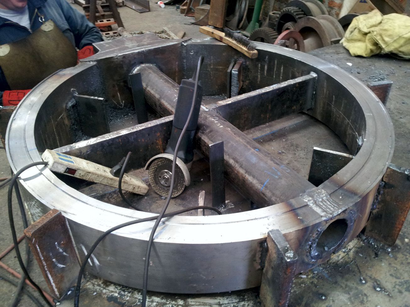 Pieza industrial construida según plano